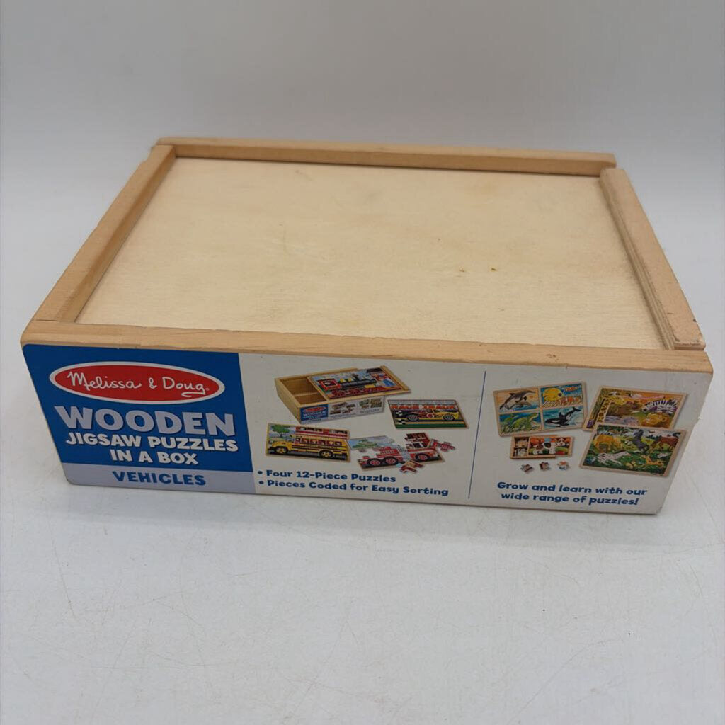 Vehicles/ Four 12 Piece Puzzles