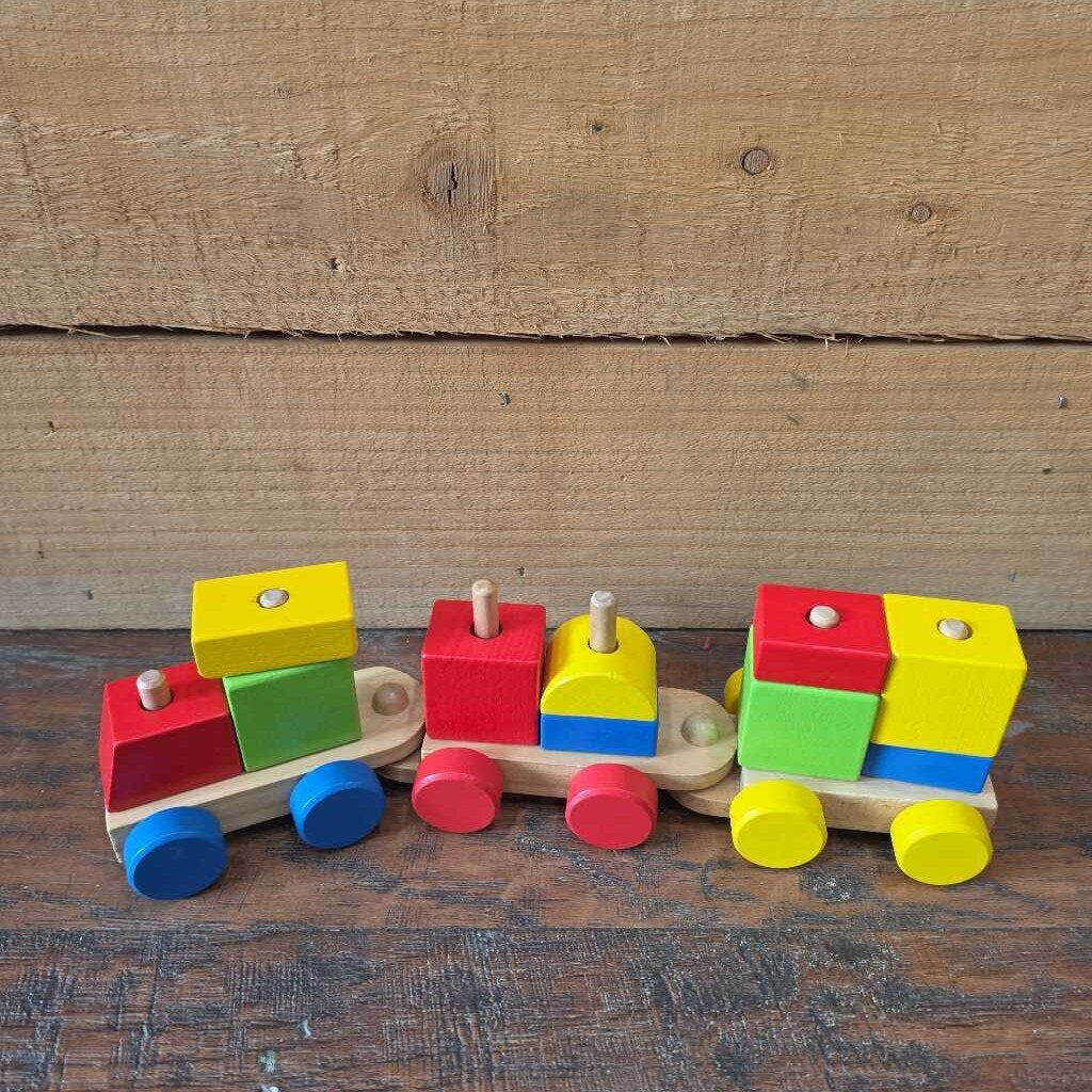 Wooden Stacking Train