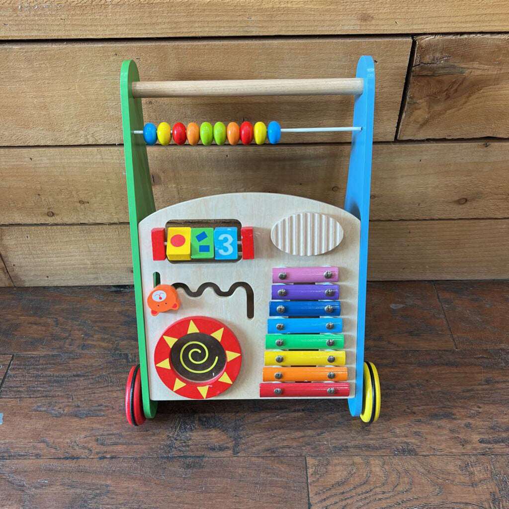 Wooden Push Walker/ Missing Blocks