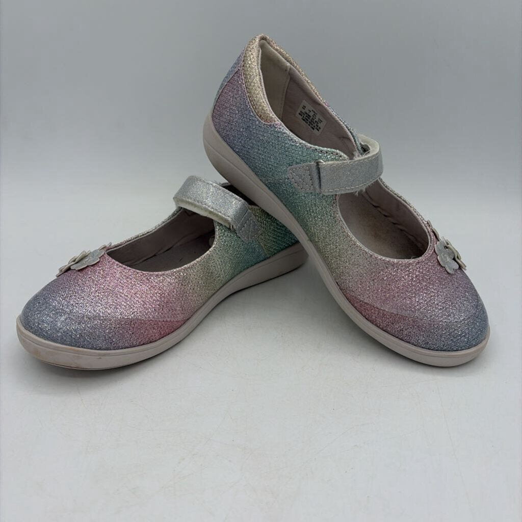Slip on Mary Janes / Metallic Rainbow