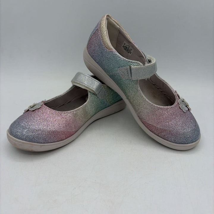 Slip on Mary Janes / Metallic Rainbow