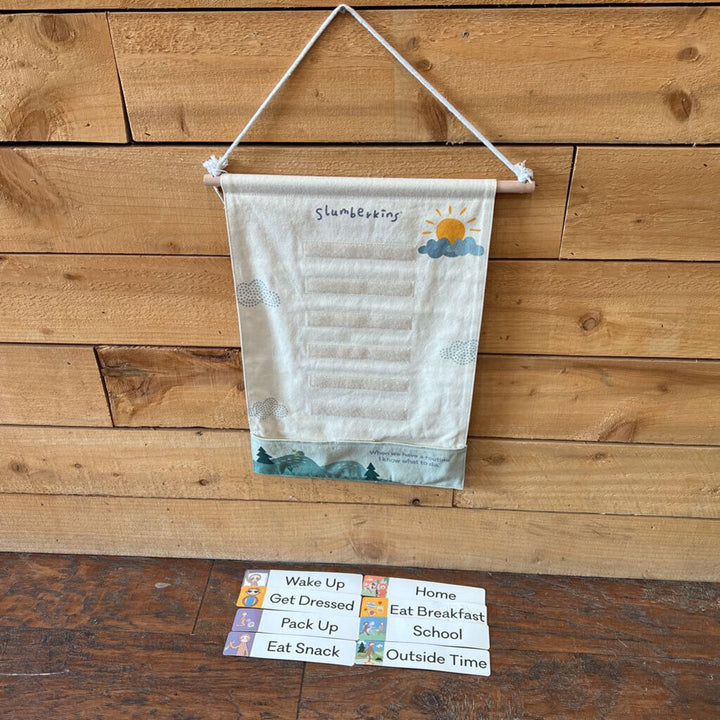 Hanging Velcro Routine Chart / Slight Wear