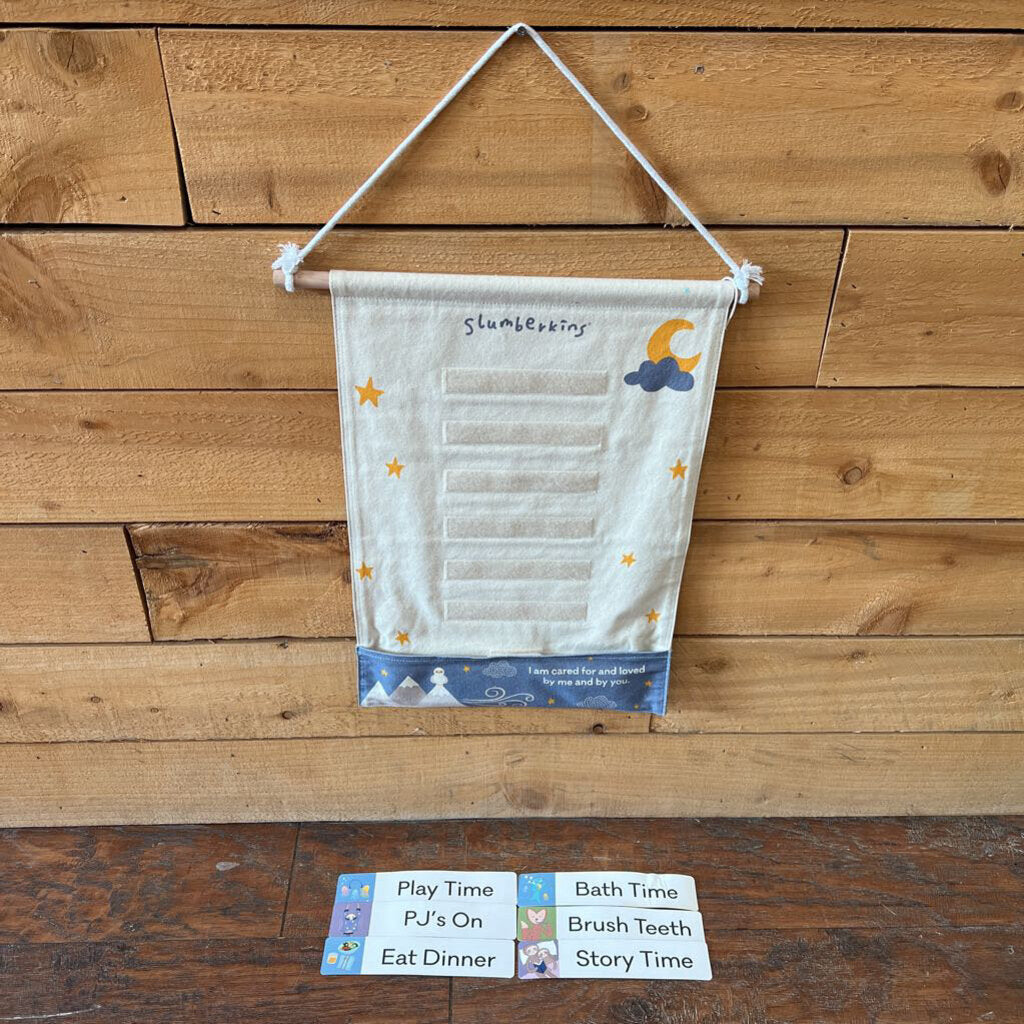 Hanging Velcro Routine Chart / Slight Wear