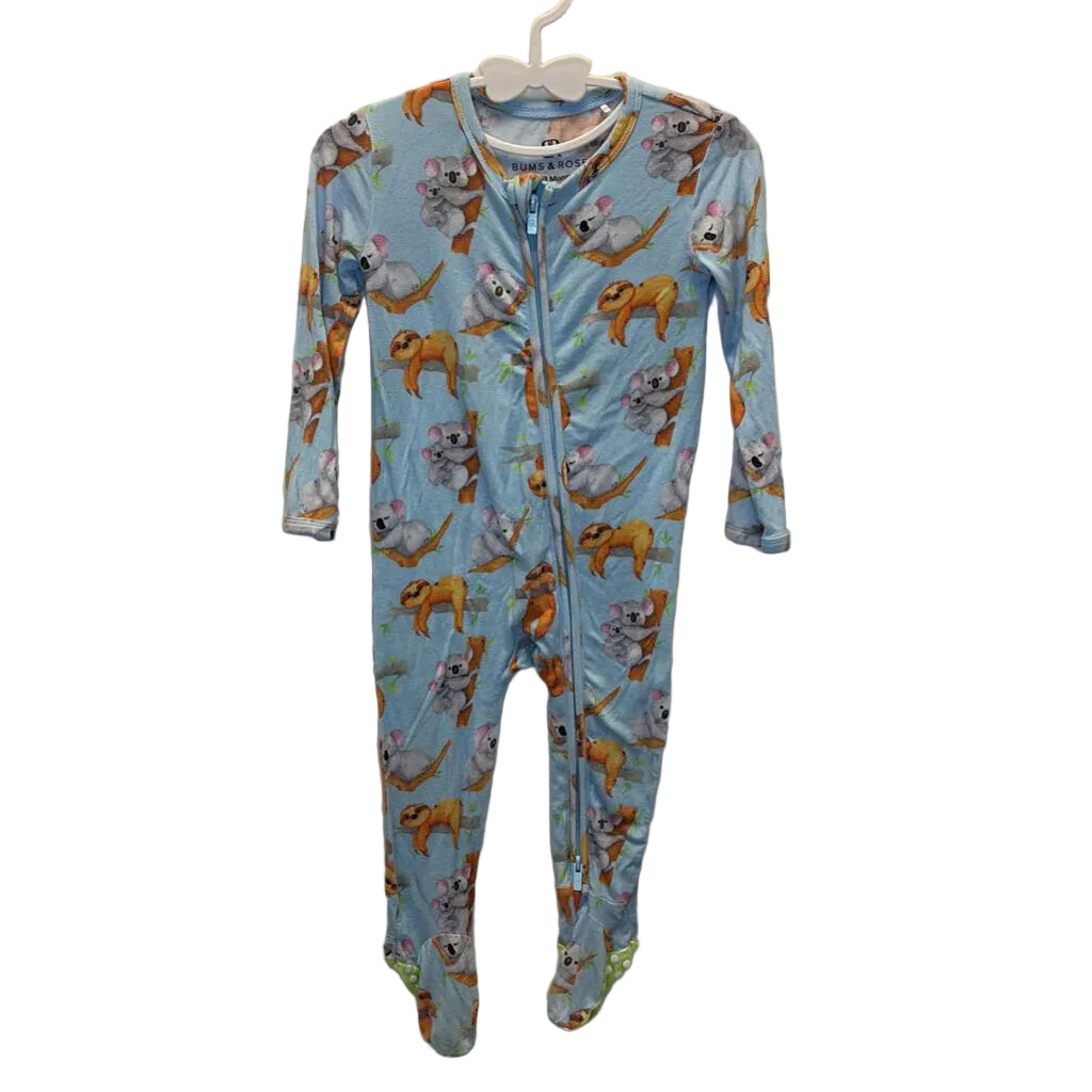LS Onesie Pajama / Sloth & Koala