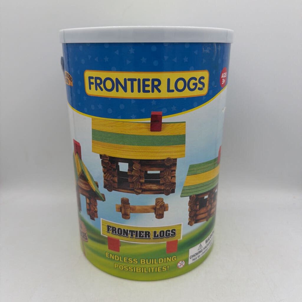 Real Wood Interlocking Logs: 113 Pieces