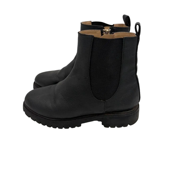 Leather Ankle Boots/ Zipper