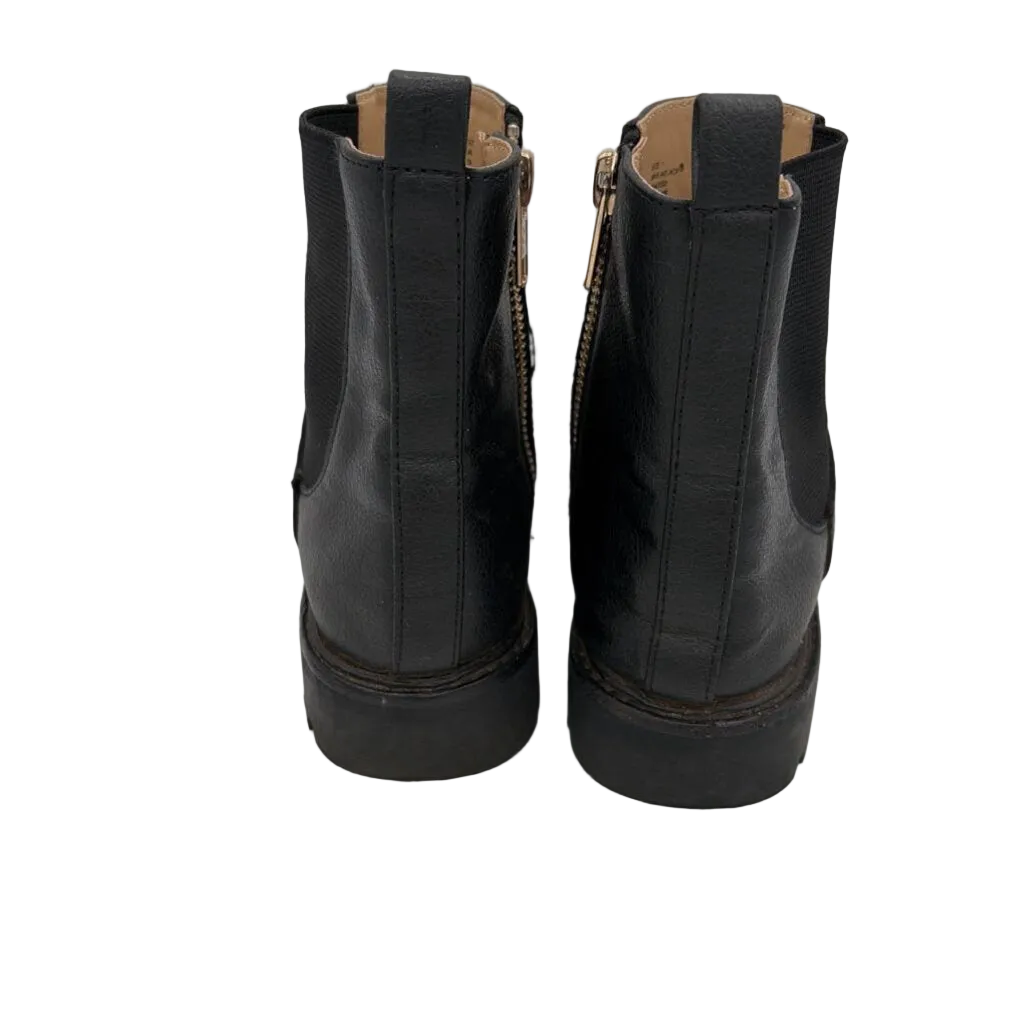 Leather Ankle Boots/ Zipper