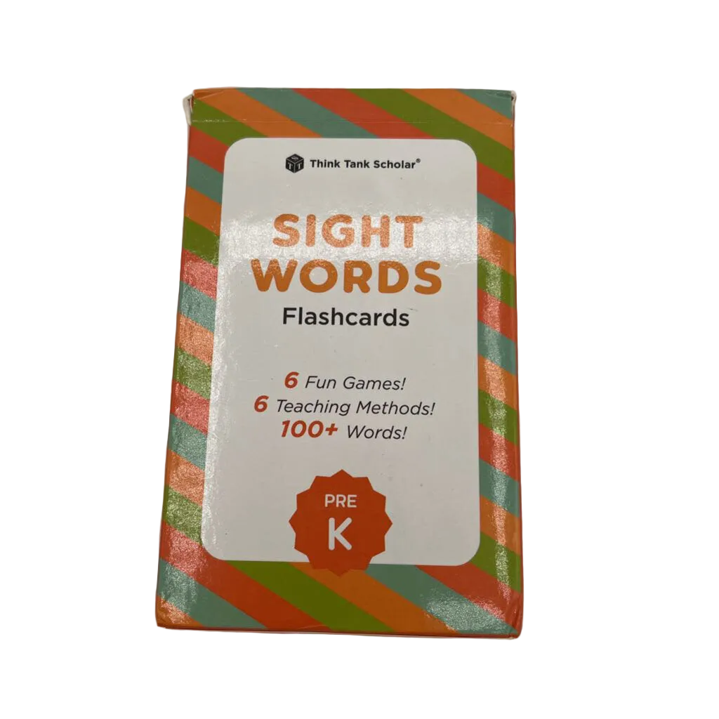 Sight Words Flashcards: PreK