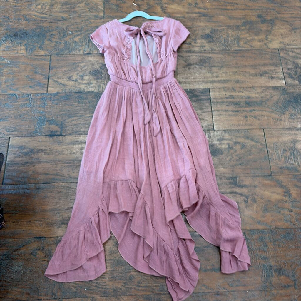 Sleeveless Boho Dress/ Tie Back