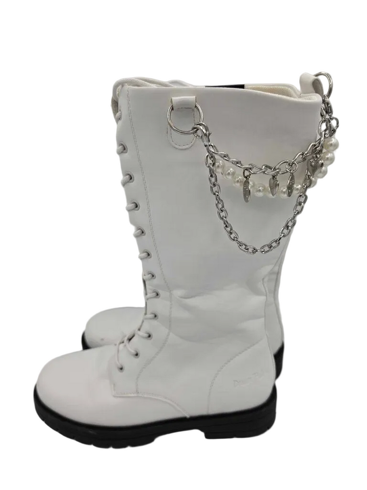 Flat Lace Up Combat Boots