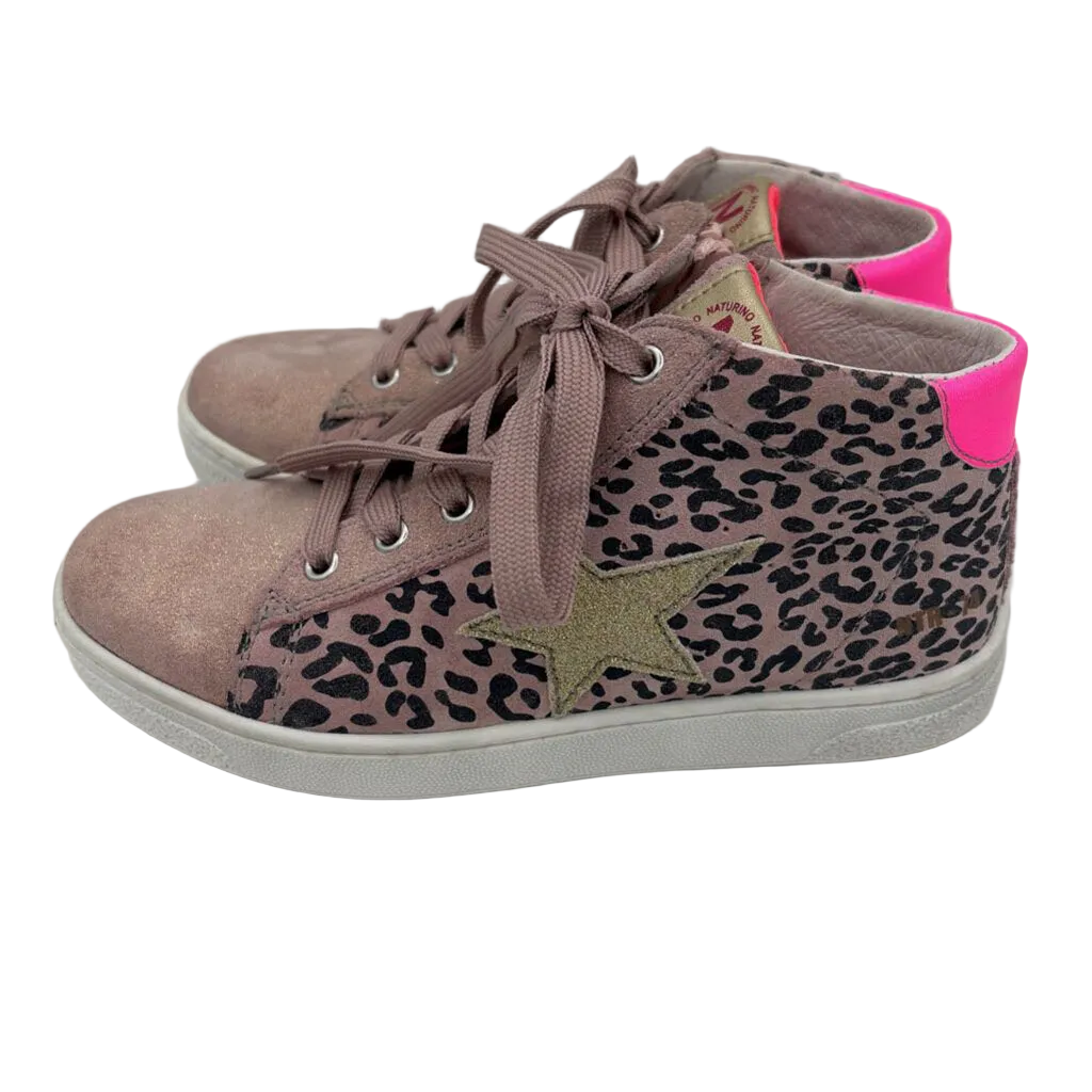 High Top Sneakers/ Glitter Leopard