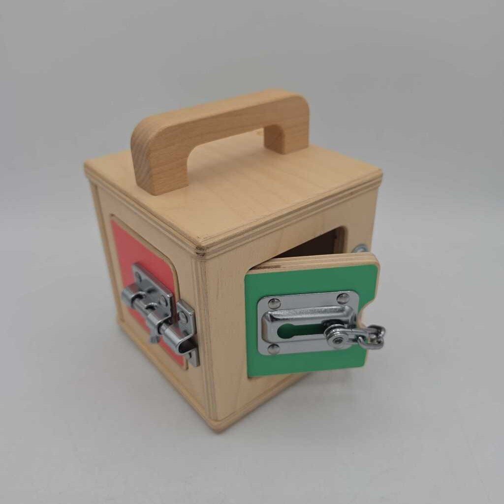 Wooden Lockbox Toy Puzzle