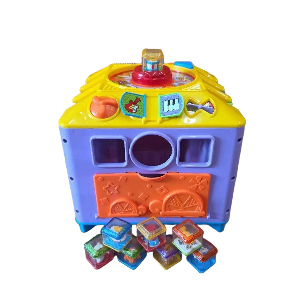 Peek-A-Block Incrediblock Activity Center & 8 Blocks