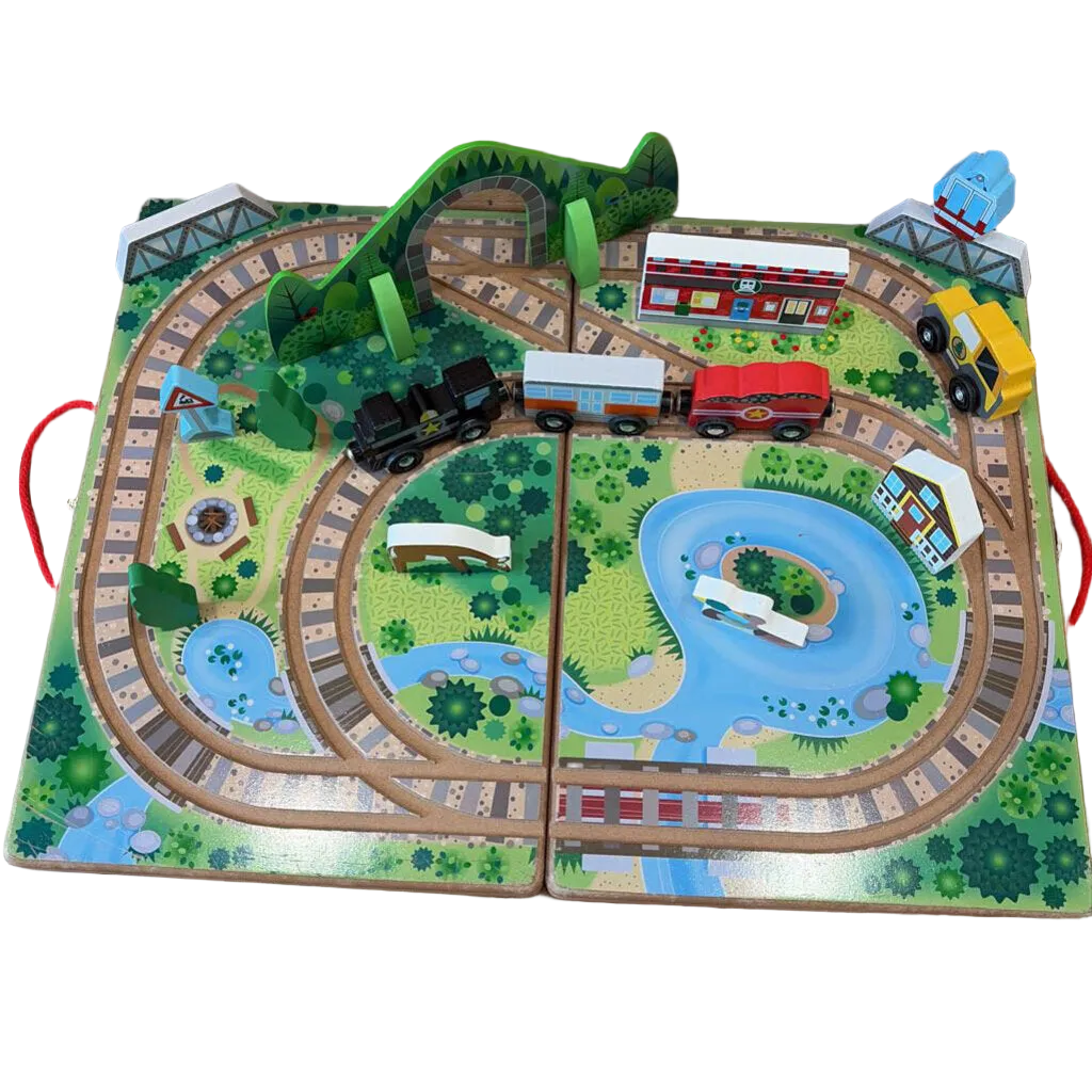 Take-A-Long Wooden Railroad Set