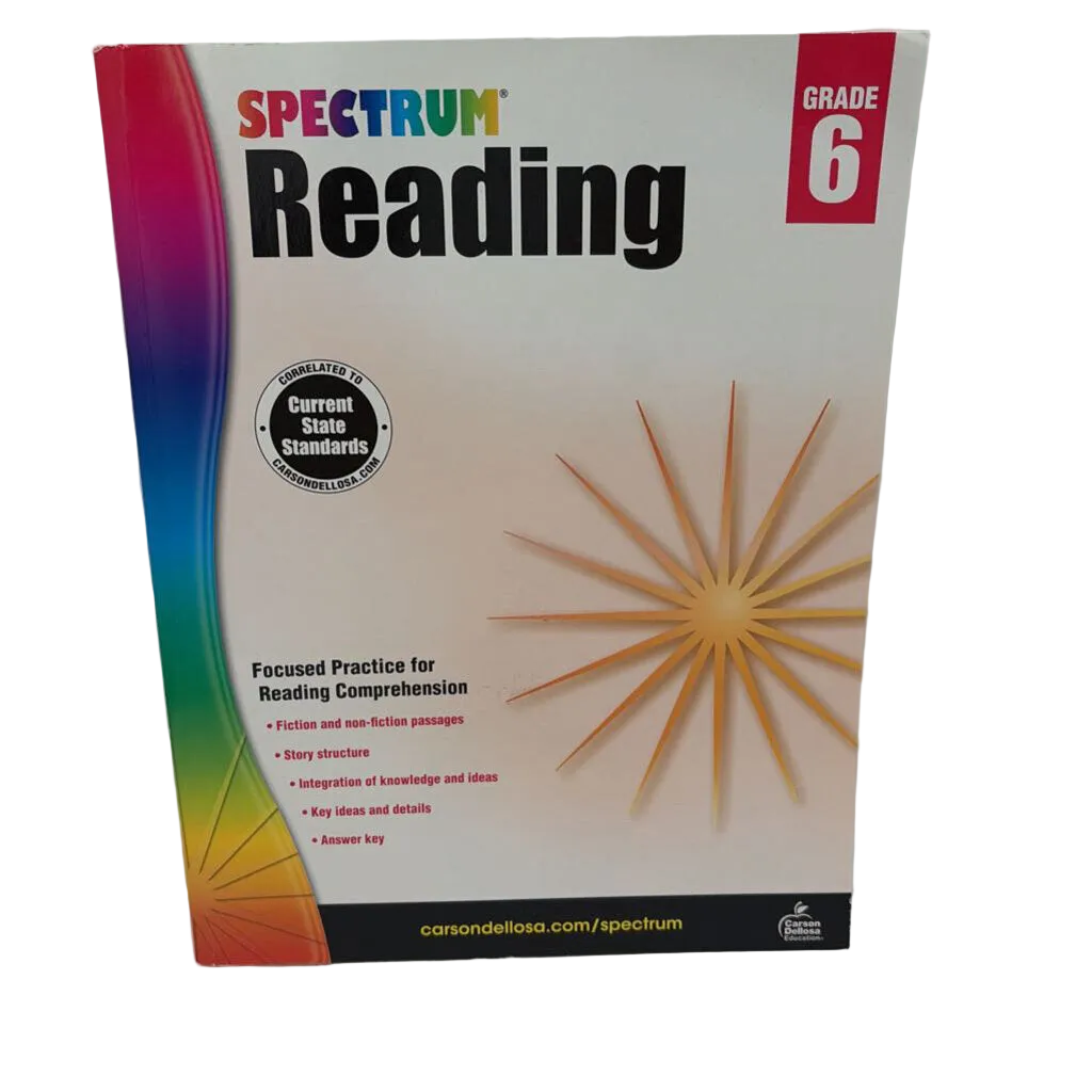 Reading Comprehension Workbook: Grade 6