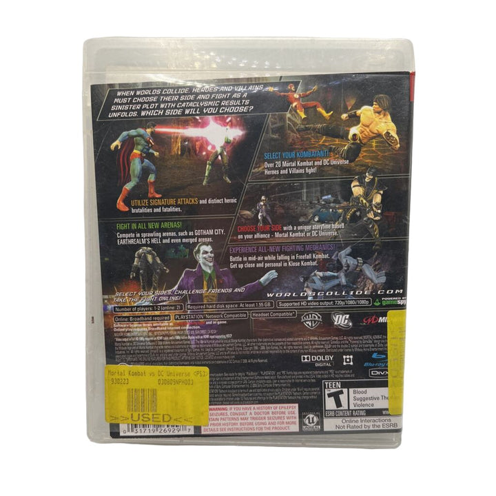 Mortal Kombat Vs DC Universe PS3