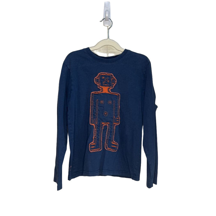 LS Crew Neck - Robot Applique