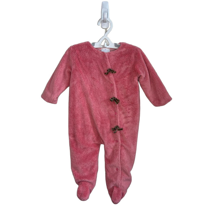 Fleece Footed Onesie w/Velvet