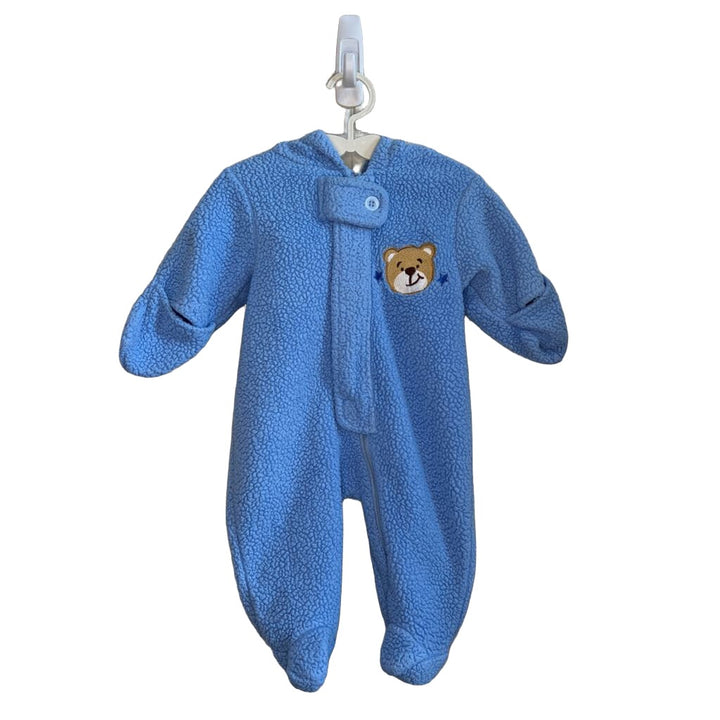 Fuzzy Hooded Winter Romper