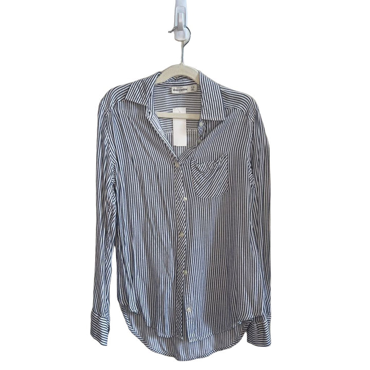 LS Striped Button-up