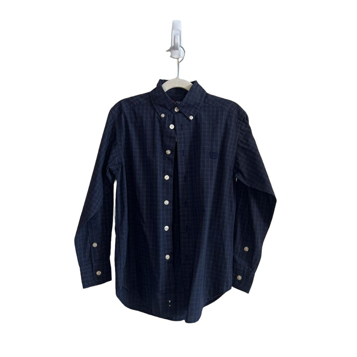 LS Button-up Collared Plaid