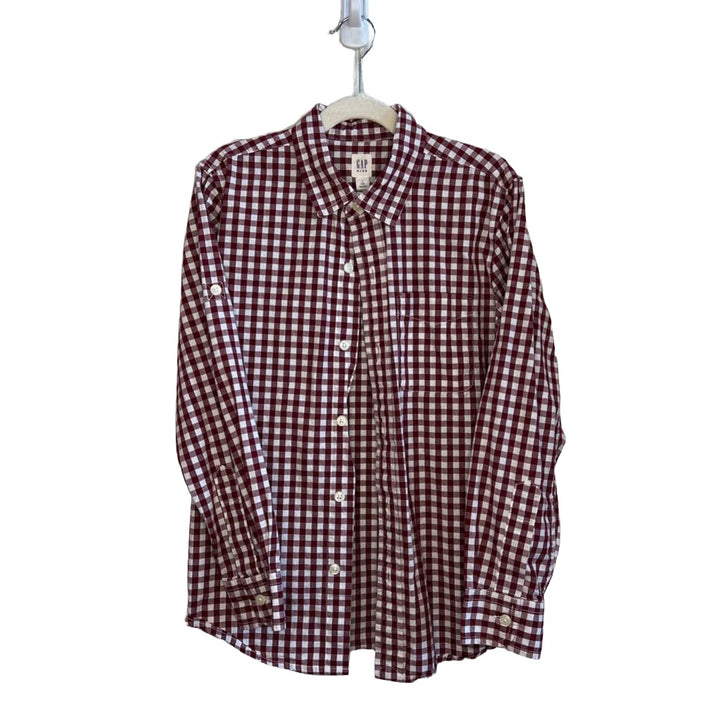 LS Button-up Collared Plaid