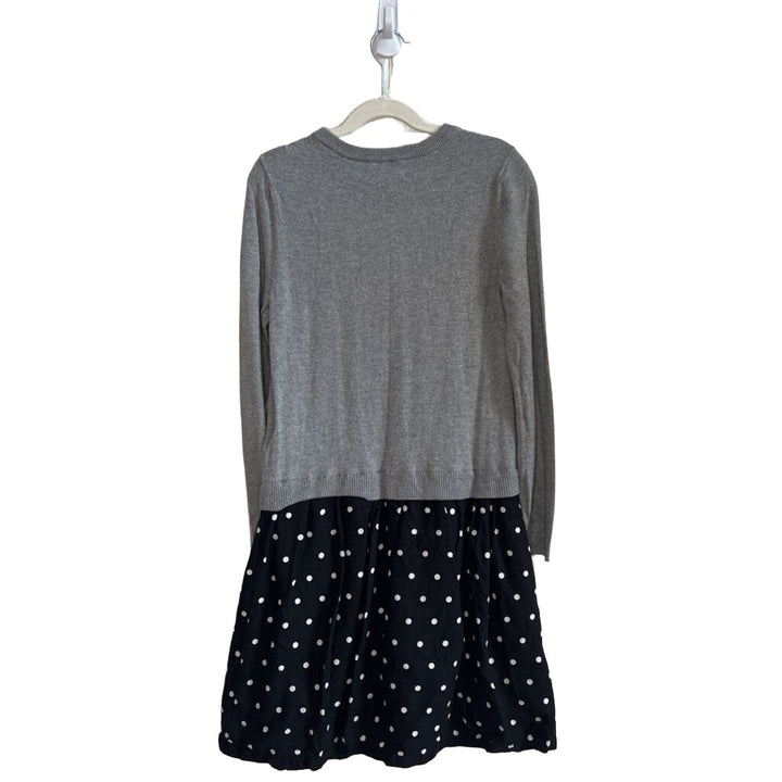 Sweater Dress w/Polka Dot Skirt