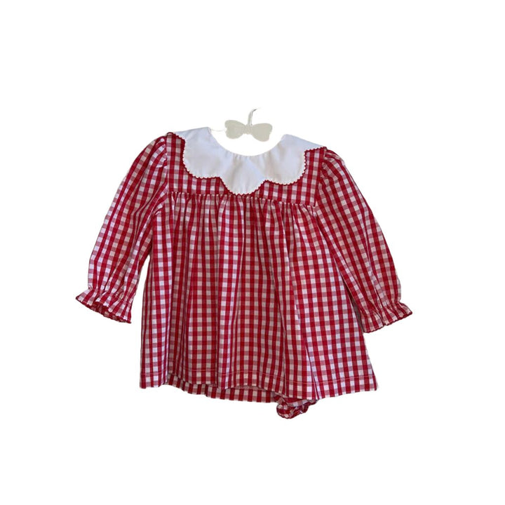 Gingham Bloomer Set