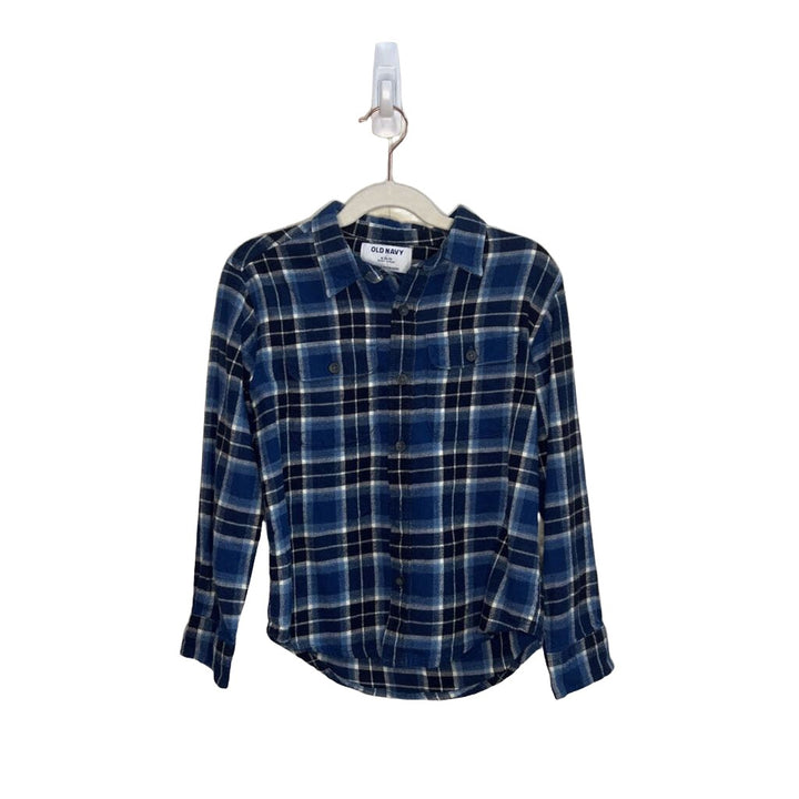LS Plaid Button-up Collared Shirt