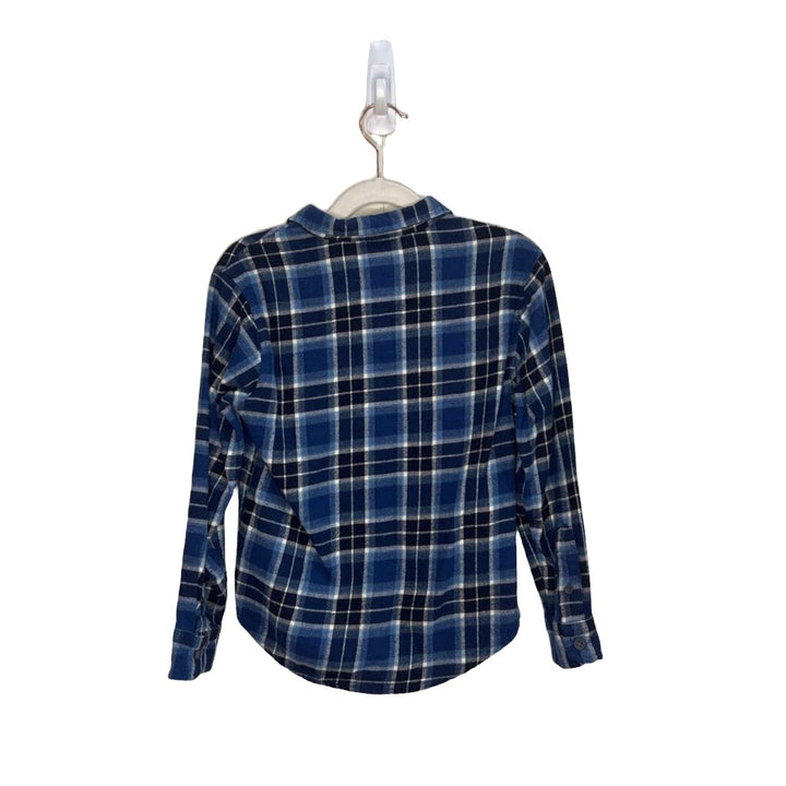 LS Plaid Button-up Collared Shirt