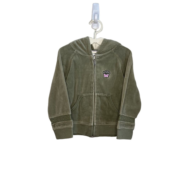 Velour Hooded Jacket