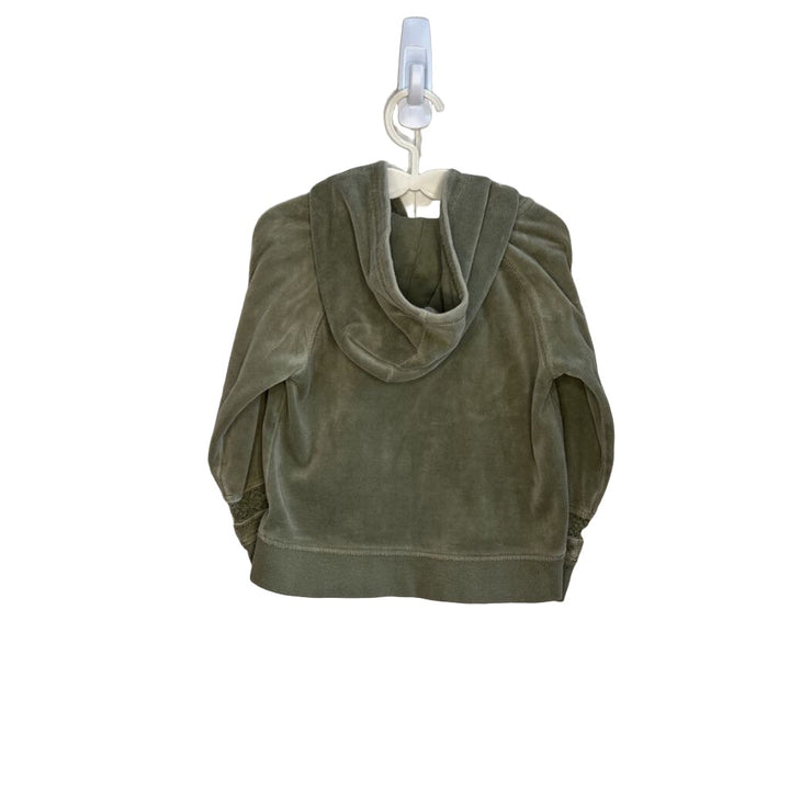 Velour Hooded Jacket