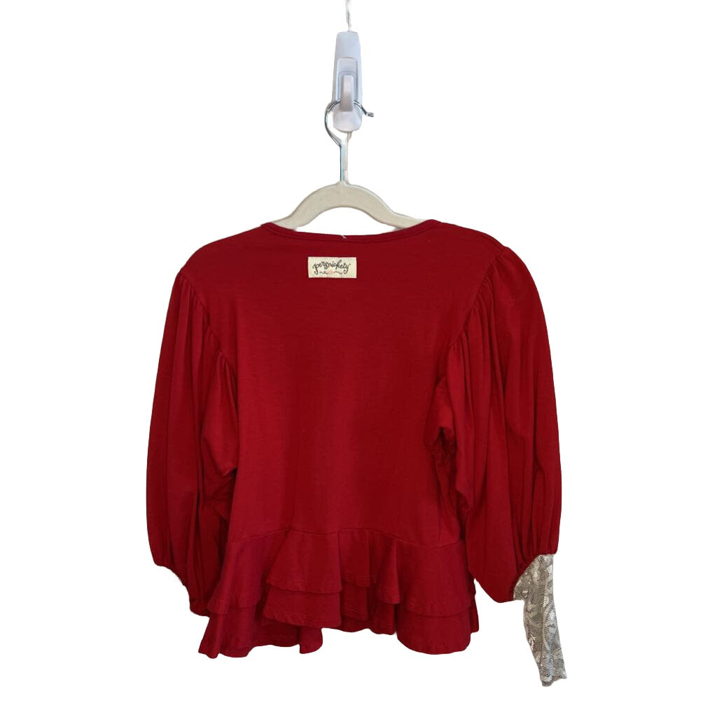 Knit Top w/Ruffle Detail