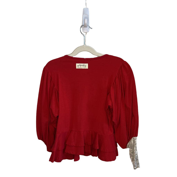 Knit Top w/Ruffle Detail