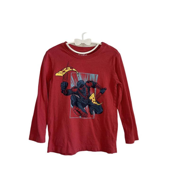 LS T-Shirt - Ninja w/Pizza
