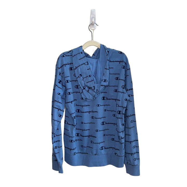 Hoodie w/Logo Pattern