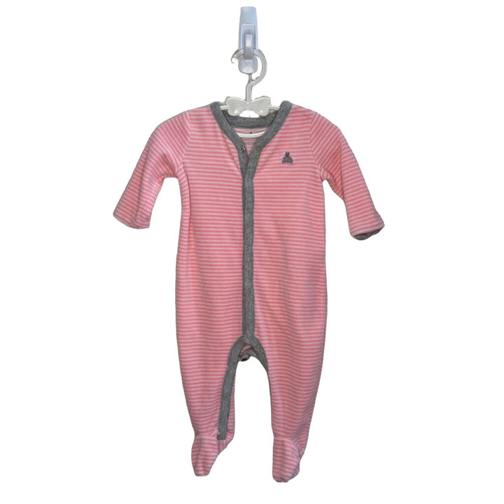 LS Footed Onesie - Striped