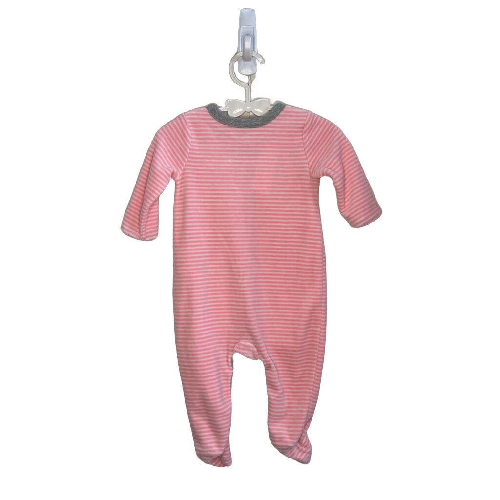 LS Footed Onesie - Striped