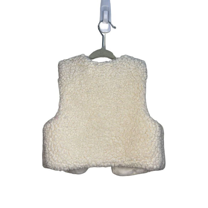 Sherpa Style Vest w/Button
