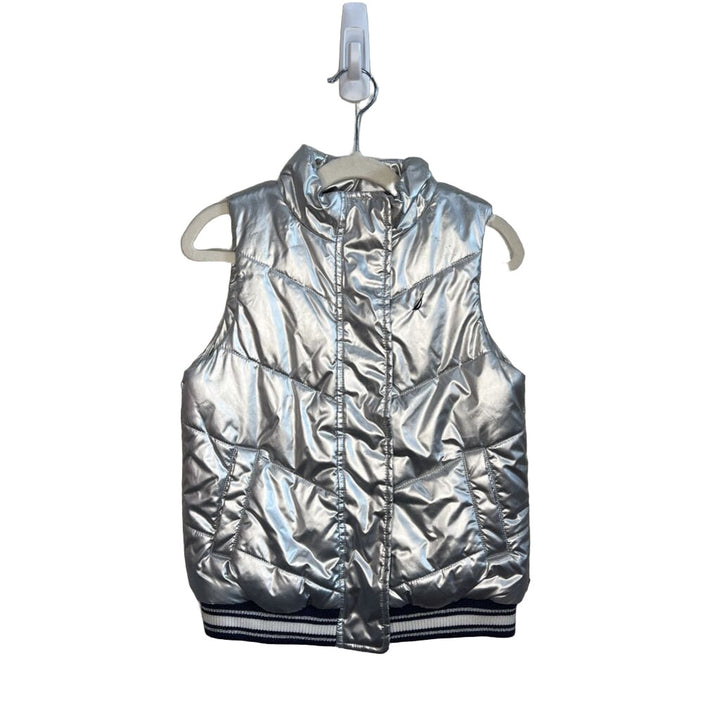 Metallic Zip Front Vest
