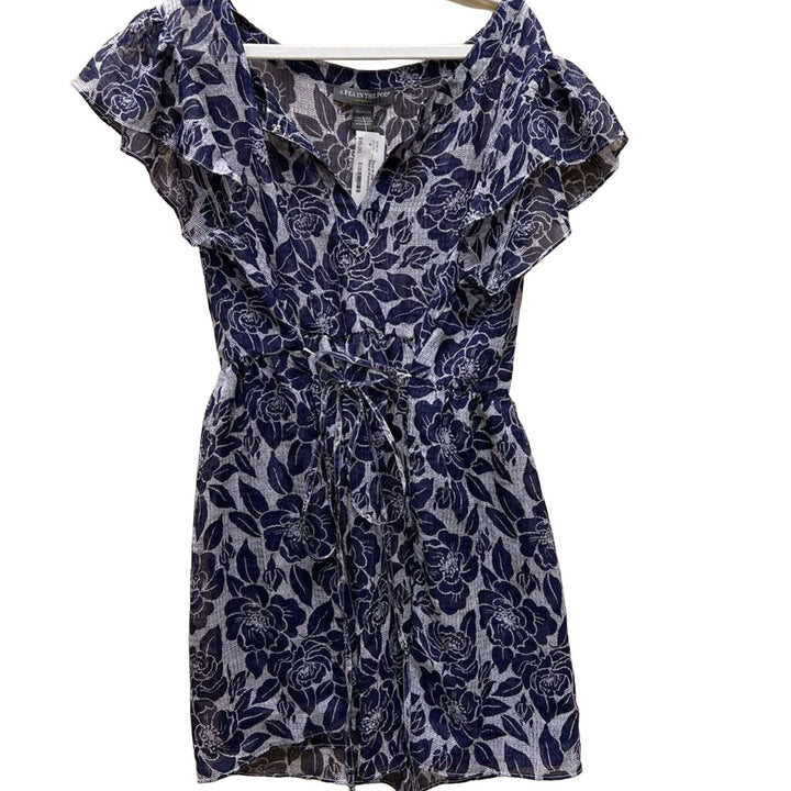 Airy Top w/Floral Pattern