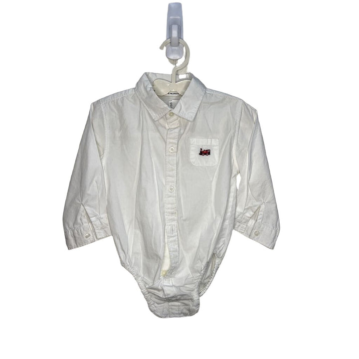 Collared Button-down Onesie