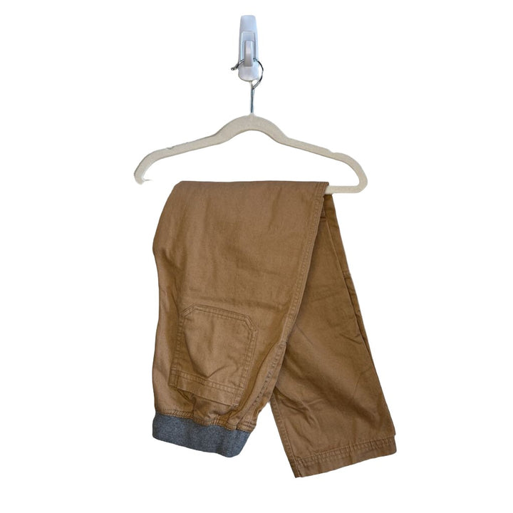 Elastic Waist Plaid Pants
