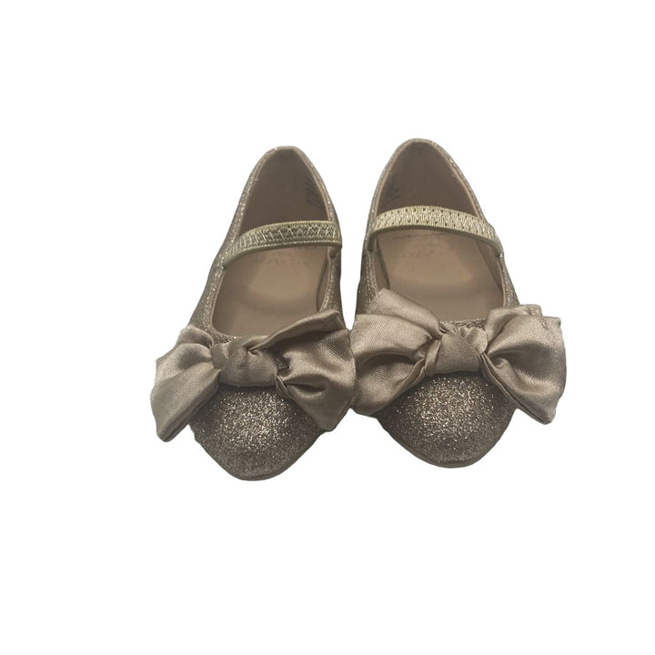 Glitter Slip-On Flats - Bow
