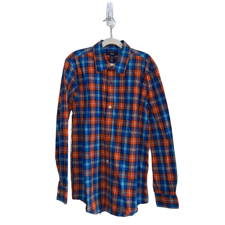 LS Collared Button-up Shirt / Plaid