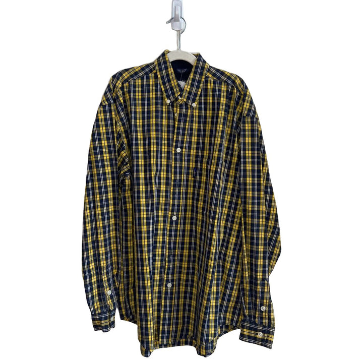 LS Collared Button-up Shirt / Plaid