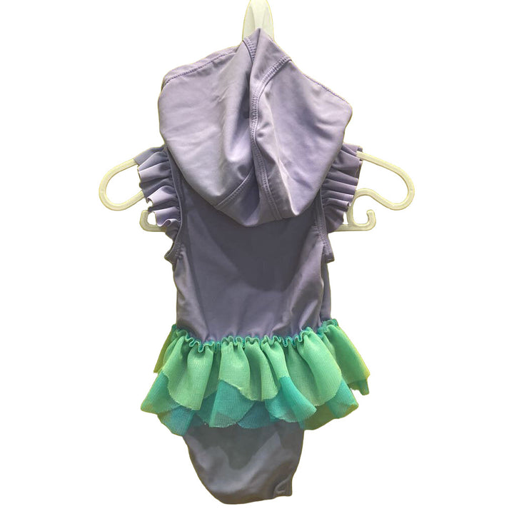 Hooded One Pc Bathing Suit / Ariel