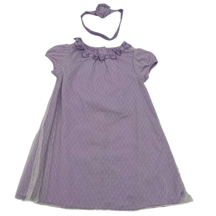 SS Dress w Net Overlay