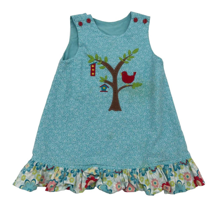 Sleeveless Dress / Tree w Bird