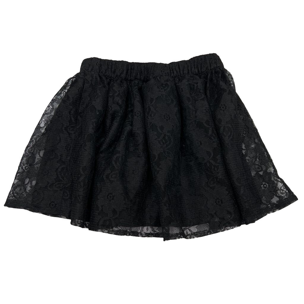 Elastic Waist Lace Skirt